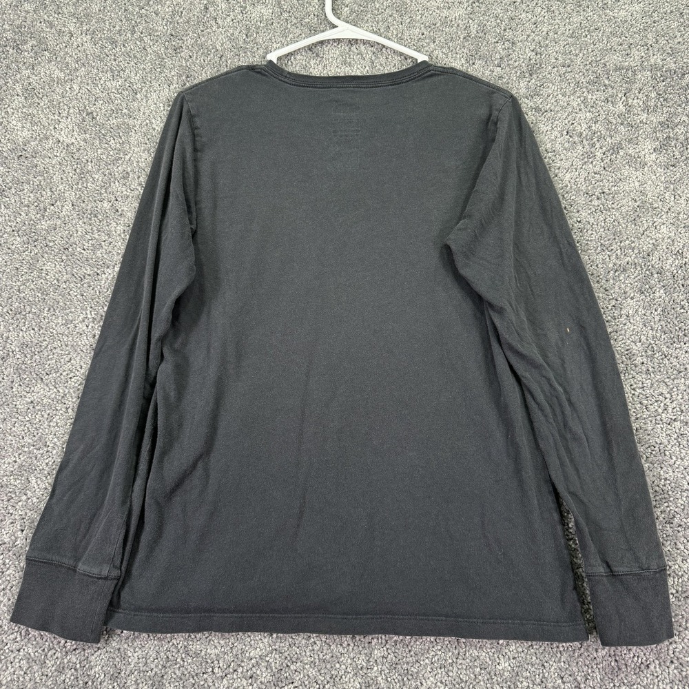 The North Face Shirt Womens Large Black Long Sleeve Logo Graphic Tee Outdoor - Picture 2 of 9
